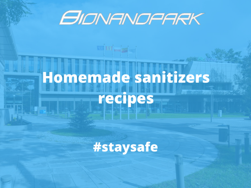 Zdjęcie prezentujące - Homemade sanitizers – recipes