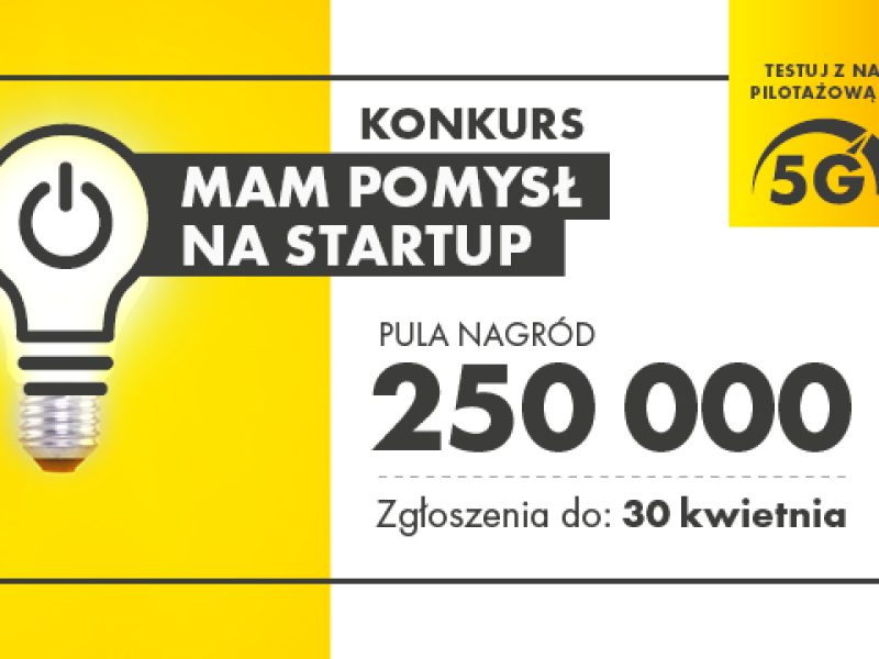 Zdjęcie prezentujące - Trwa nabór projektów do konkursu „Mam pomysł na start-up”. Do wygrania jest pula nagród o wartości 250 tysięcy złotych.